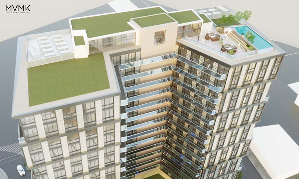 Decks, Columns, Shear
                                        Walls up to Roof Level